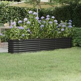 vidaXL Visoka greda iz prašno premazanega jekla 224x40x36 cm antracit Cene