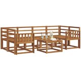  Set vanjskih sofa 7 kom. Prirodna Čvrsto drvo akacije | shoptok.hr