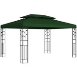 Gazebo 3,97 x 2,96 x 2,68 m Zelena Poliester i čelik | Eponuda.com