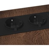 vidaXL Nočna omarica Rjava hrast 41.5 x 26 x 60.5 cm Konstruiran les | Shoptok.si