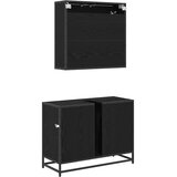  Set namještaja za kupaonicu 2 kom. Crni hrast 80 x 33 x 60 cm | shoptok.hr