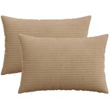  Presvlaka za jastuk 2 pcs HEERLEN Smeđa 50 x 70 cm Kord - Smeđa 50 x 70 cm 2 | shoptok.hr