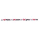  Jastuk za ležaljku crveni karirani 200x50x3 cm tkanina Oxford | shoptok.hr
