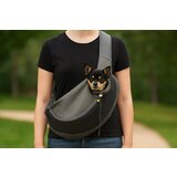 Duvo sarah crazy paws torba za ljubimce, m, 34x19x47.5cm, crno-siva | ePonuda.com