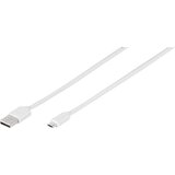 Vivanco USB kabel USB 2.0 USB-A utikač, USB-Micro-B utikač 1.00 m bijela 35816 | shoptok.hr