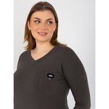 RELEVANCE Blouse-RV-BZ-8475.81-dark khaki | Shoptok.si