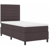  s opruga kutije Tamno smeđa 90 x 200 cm tkanina | shoptok.hr