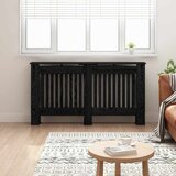 vidaXL Pokrov radiatorja Črna Orehovina 152 x 19 x 81,5 cm | Shoptok.si