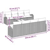 vidaXL 9 delni vrtni sofa set z blazinami Bež Poly Ratan | Shoptok.si