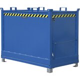 eurokraft pro Zaboj s preklopnim dnom, prostornina 2,0 m³, encijan modre barve RAL 5010 | Shoptok.si