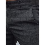 DStreet Men's casual trousers, dark grey | Shoptok.si