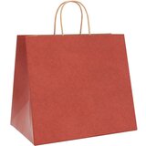  Papirnate vrećice 250 kom s ručkama crvene 32x22x28 cm | shoptok.hr
