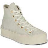 Converse Visoke superge Chuck Taylor All Star Lift Espadrille Bež Cene
