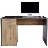 Mömax Pisalna Miza Fontana New Ftb06, Temno Siva, Hrast | Shoptok.si