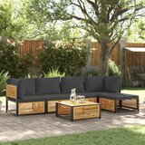 vidaXL 6-dijelna set vrtnih sofa s jastucima masivno bagremovo drvo Cijene