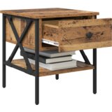 vidaXL nočna omarica Stari les 40x42x45 cm Inženirski les | Shoptok.si