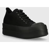 Rick Owens Tenisice Woven Shoes Double Bumper Low Sneaks za muškarce, boja: crna, DU01D1832.NDK.999