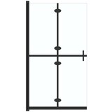 vidaXL Sklopiva pregrada za tuširanje prozirna ESG staklo 80 x 190 cm | shoptok.hr