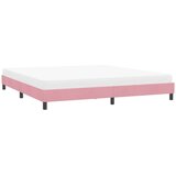  posteljni okvir brez vzmetnice roza 180x220 cm žamet, (21829317) | Shoptok.si
