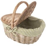 Orion 730565 zatvorena pletena piknik ko&amp;scaron;ara od pruća 42 &amp;times; 32 &amp;times; 35 Slike