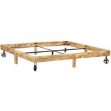 Furnova Posteljni okvir iz trdnega mangovega lesa 200x200 cm, (21937095) | Shoptok.si