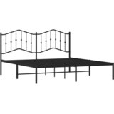  Metalni okvir za krevet s uzglavljem crni 180x200 cm | shoptok.hr