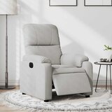 vidaXL električni naslanjač sv. siva mikrovlakna | Shoptok.si
