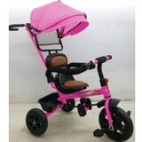  Dečiji tricikl sa tendom i kožnim sedištem Y-TS5543 roze 021869 | ePonuda.com