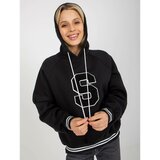 Fashion Hunters Black hoodie with drawstrings Cene