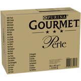Gourmet Mega pakiranje Perle 96 x 85 g - Pastrva, puretina, pačetina, divljač Cijene