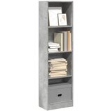 vidaXL Regal za knjige boja betona 40x24x143 cm konstruirano drvo Cijene