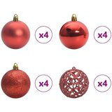 vidaXL Umjetna preddekorirana božićna jelka Črna 210 cm PVC | Shoptok.si