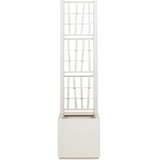  Vrtni saksija s rešetkom Bijela 36 x 36 x 140 cm PP | Eponuda.com