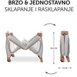 Hauck prenosivi krevetac za bebe sleep n play go plus, dusty cork | ePonuda.com