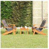  3-dijelna vrtna garnitura Adirondack masivno bagremovo drvo | shoptok.hr