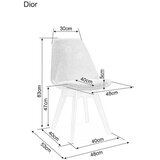 Molarem Home Stolica Dior-mornarsko plava | shoptok.hr