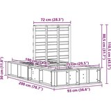  Konstrukcija postelje Voskast rjav 75 x 190 cm, (5000121291) | Shoptok.si