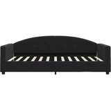  Dnevni krevet crni 100 x 200 cm baršunasti | shoptok.hr