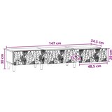 TV ormar 147 x 34,5 x 30 cm Crna Konstruirano drvo | Shoptok.si
