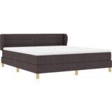 Box Spring postelja z vzmetnico v temno rjavi barvi, 180x200 cm, blago, (22051301) | Shoptok.si