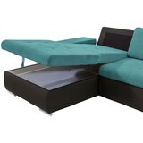 XORA SEDEŽNA GARNITURA, gladka tkanina črna, turkizna | Shoptok.si