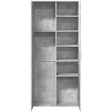  Visoka komoda siva betona 80x35x180 cm od konstruiranog drva | shoptok.hr
