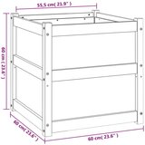 vidaXL Vrtno korito 60x60x60 cm trden les douglas | Shoptok.si
