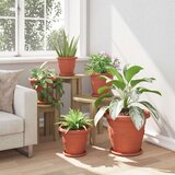  Lončki za rastline 24 pcs Kamnito rdeča Ø 26 x 21.5 cm Plastika, (5000207843) | Shoptok.si