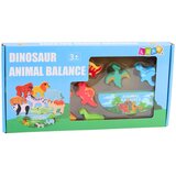 s drvenim blokovima s dinosaurskim tornjem, 12 dijelova, igra spretnosti i ravnoteže. | shoptok.hr