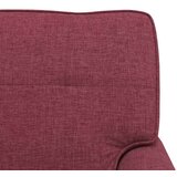  Ležaljka s jastukom Vinska crvena 91 x 157 x 91 cm tkanina | Eponuda.com