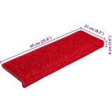  Otirači za stepenice 20 kom 65 x 21 x 4 cm crveni | shoptok.hr