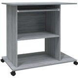 vidaXL Stol za računalo boja hrasta 80 x 50 x 75 cm konstruirano drvo | shoptok.hr