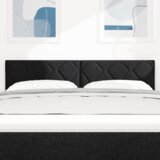  Vzglavje z LED lučmi z vzglavjem Črna 160 cm blago, (5000043935) | Shoptok.si