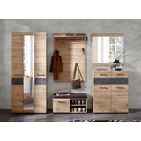 Voleo garderobna klop rjava, barve hrasta | Shoptok.si